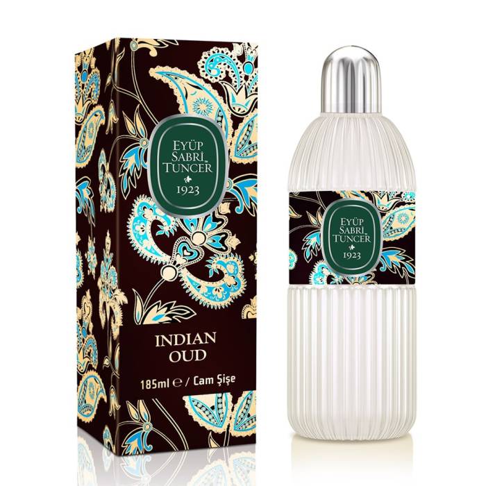 Eyüp Sabri Tuncer Indian Oud Cologne 185 ml - Glass Bottle - 1