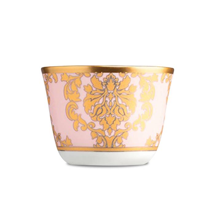 Glazze Damask Pink 6 Piece Porcelain Mırra Set Glz 130