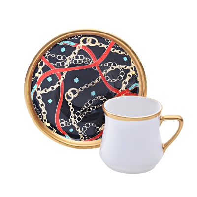 Glore Türk Kahvesi Fincanı 6'lı Chain - Glore