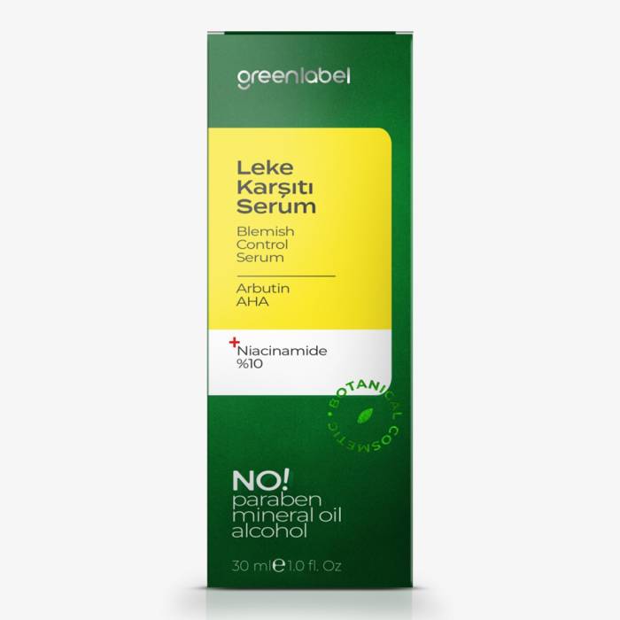 Greenlabel AHA, Arbutin + %10 Niacinamide Leke Karıştı Serum 30 ml