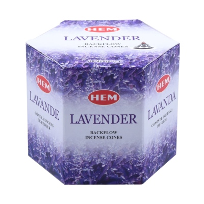 nusnus - Hem Backflow Waterfall Incense Cones Lavender Flavoured 40 Pcs