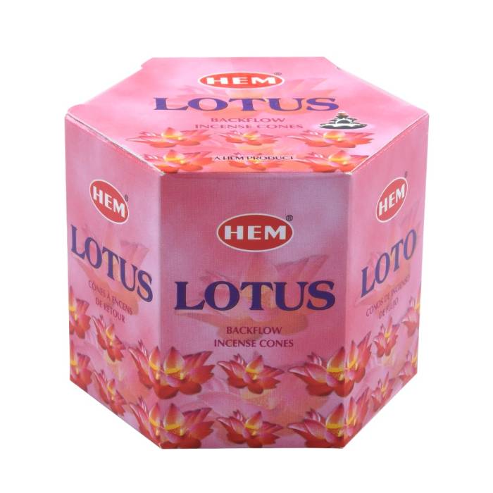 Hem Geri Akışlı Şelale Tütsü Konileri Lotus Çiçeği Aromalı 40 Adet
