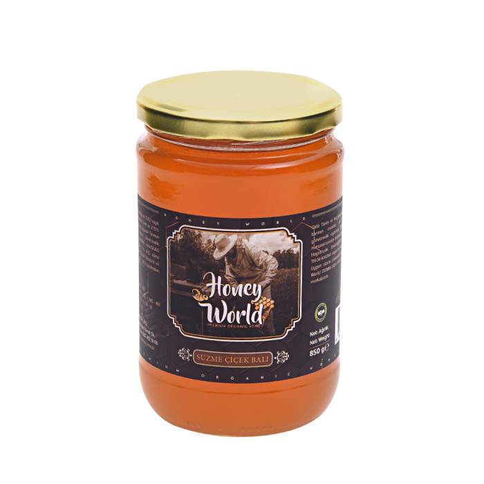 Honey World Organic Filtered Flower Honey 850 Gr