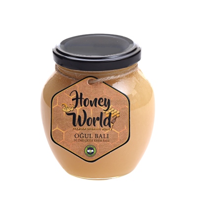 Honey World - Honey World Organic Son Honey Strained Flower Cream Honey 470 Gr