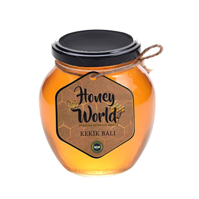 Honey World Organic Strained Thyme Honey 470 Gr