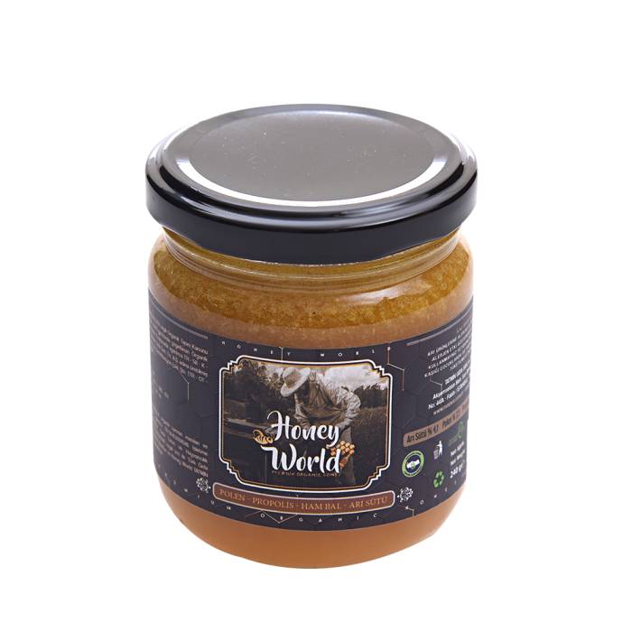 Honey World Organik Arı Sütü-Polen-Propolis Karışımı 240 Gr
