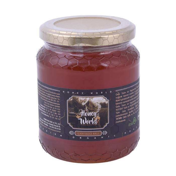 Honey World Organik Çam Salgı Balı 500 Gr