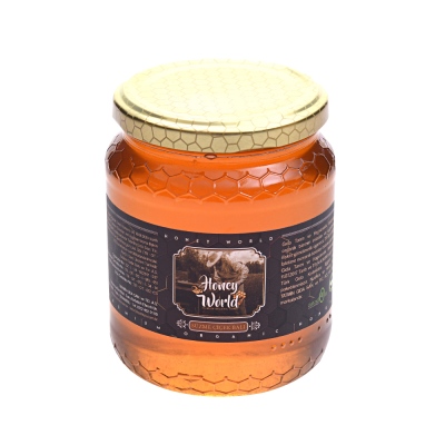 Honey World - Honey World Organik Süzme Çiçek Balı 500 Gr