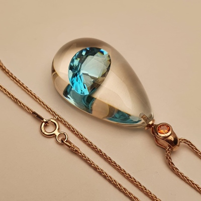 IceNus445 Zircon Necklace - Thumbnail