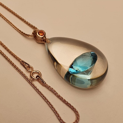 IceNus445 Zircon Necklace - Thumbnail