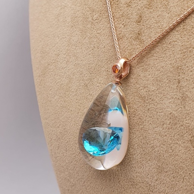 IceNus445 Zircon Necklace - Thumbnail