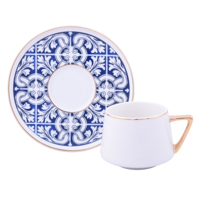 OASİS - Coffee Cup Set Iznik Pattern (6 Persons 12 Pieces)