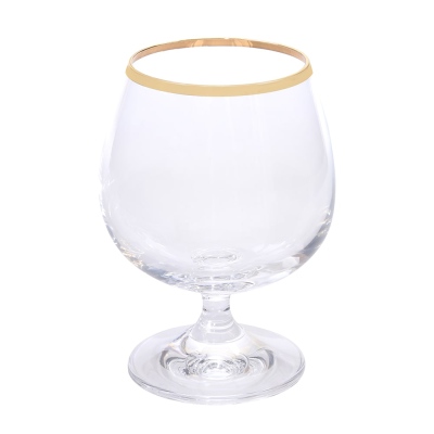 OASİS - Coffee Side Elegant Water Glass 6 Gilded