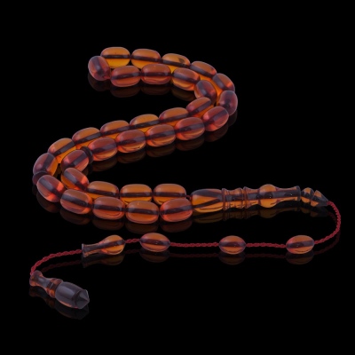 Kapsül Kesim Ateş Kehribar Tesbih - 2