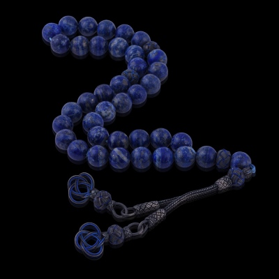 Lapis Lazuli Stone Rosary - Thumbnail