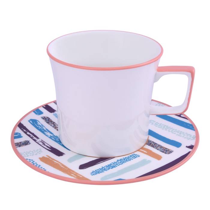 Liviano 6-Piece Porcelain Large Coffee Cup Splash ARS 1888