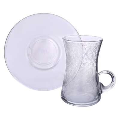 Lıvıano Kulplu Çay Takımı 12 Parça Barok - Lıvıano