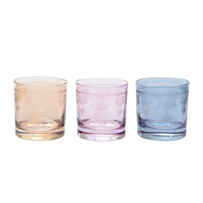 Lıvıano - Liviano Whiskey Glass 6 Piece Harmony 3 Colour Asorti M00624-KS