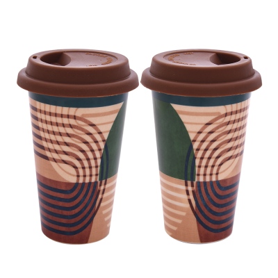 Lucky Art Arden Bone Latte Mug Mug - Thumbnail