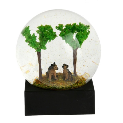 Lucky Art - Lucky Art Standing Green Tree Figured Globe