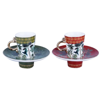 Lucky Art - Lucky Art Belle Bone 2-Piece Coffee Cup Set