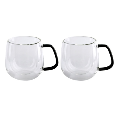 Lucky Art - Lucky Art Classica Double Walled Borasilicate Espresso Cup Set 100 Ml