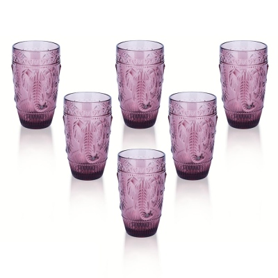 Lucky Art - Lucky Art Lily 6 Glass Soft Drink Set