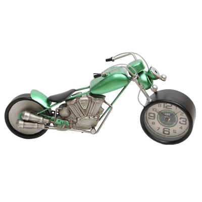 Lucky Art - Lucky Art Metal Green Motorbike Watch