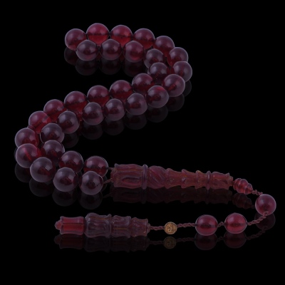 Master Work Fire Amber Rosary Tbu24 - Thumbnail