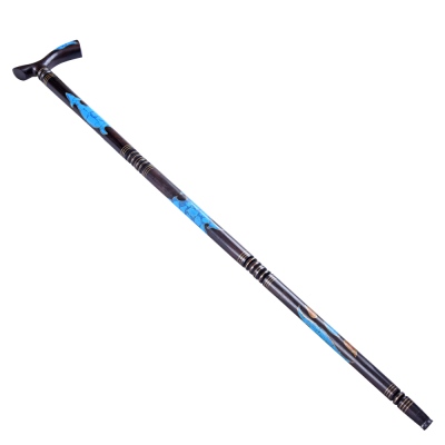 nusnus - Blue-Brown Mother-of-Pearl Embroidered Walking Stick