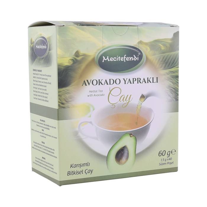 Mecitefendi Avocado Tea 40 Pieces Strained Bag