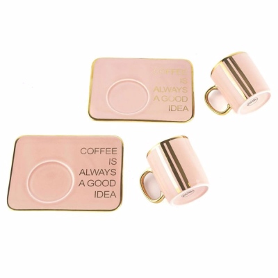 Mikasa Moor Pinky 2 Coffee Cups - 2