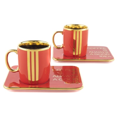 Mikasa Moor - Mikasa Moor Scarlet 2 Coffee Cups