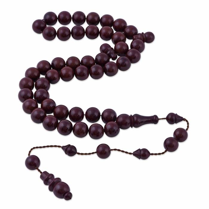 Moire Spinning Amber Brown Master Work Rosary ELT 20