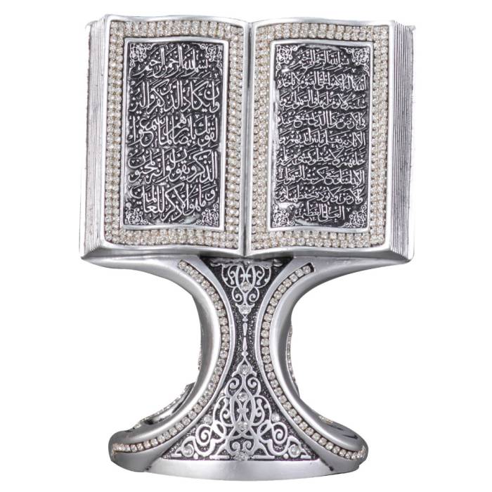Nakkas Book Boytu (Small Size | Silver | Ayat-el Kürsi and Evil Eye)