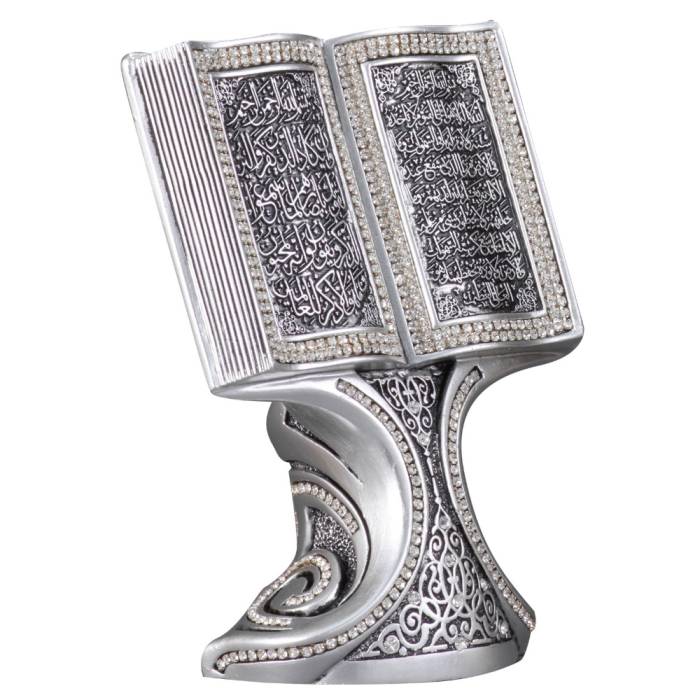 Nakkas Book Boytu (Small Size | Silver | Ayat-el Kürsi and Evil Eye)