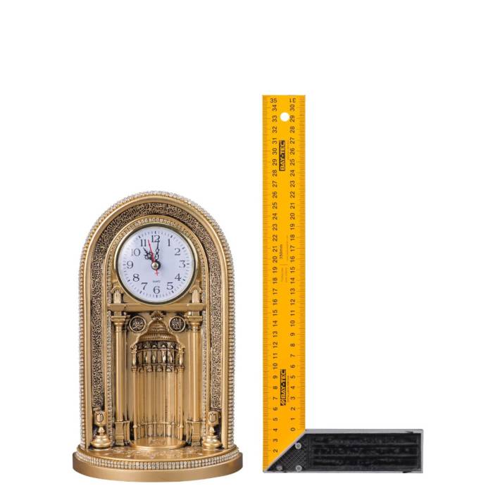 Nakkaş Saatli Mihrap Boytu (Büyük Boy | Sarı) - 4