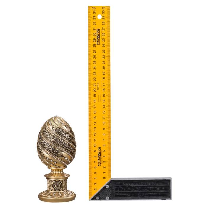 Nakkas Egg Boytu (Small Size | Yellow | Ayat-el Kürsi)