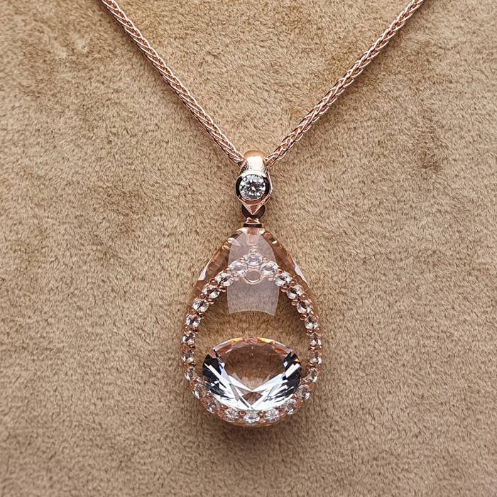 NusMond003 (White Zircon Necklace)
