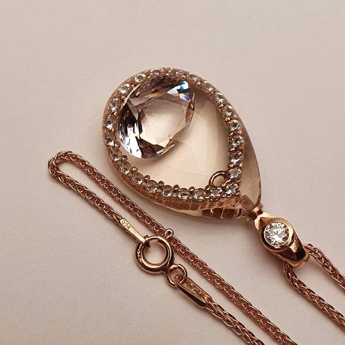 NusMond003 (White Zircon Necklace)