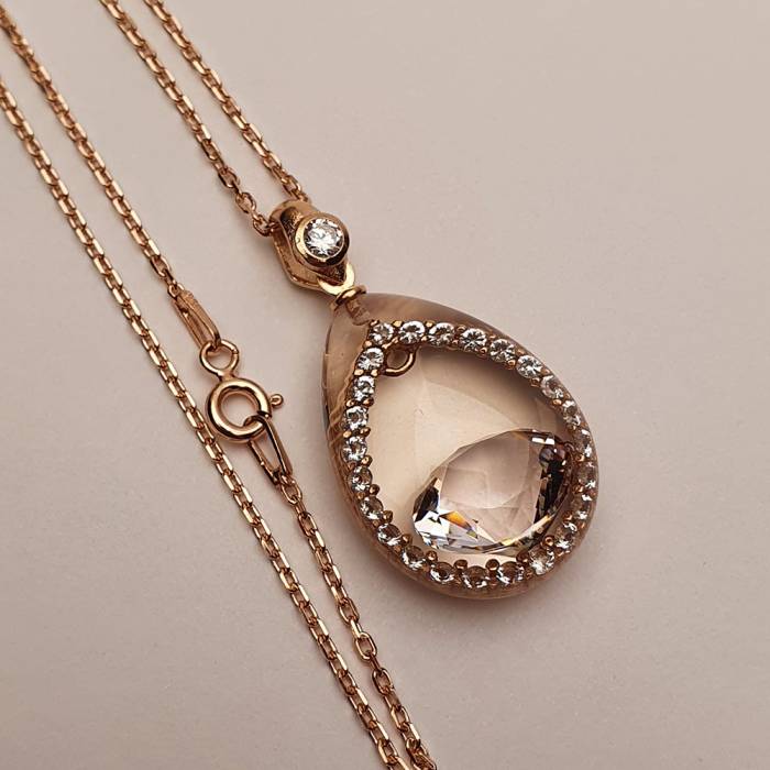 NusMond005 (White Zircon Necklace) - 1