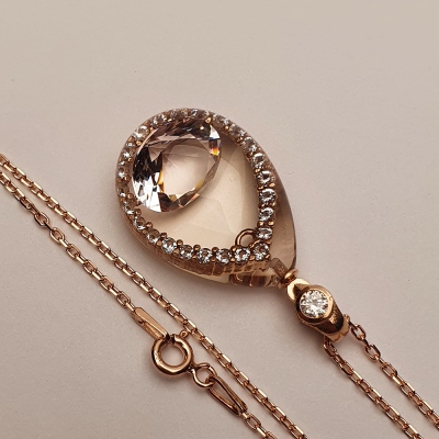 NusMond005 (White Zircon Necklace) - 2