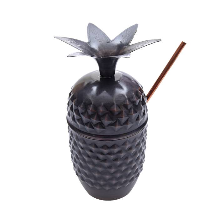 Nusnus Copper Pineapple Cocktail Glass Black NS-05005 - 1