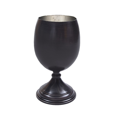 Nusnus Bakır Ayaklı Kadeh Bardak Siyah - nusnus
