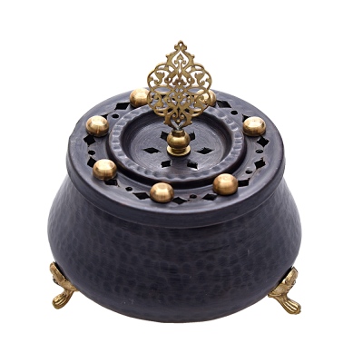 nusnus - Nusnus Copper Standing Incense Holder Black
