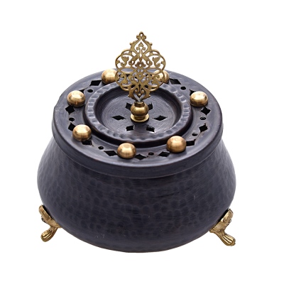 nusnus - Nusnus Copper Standing Incense Holder Black