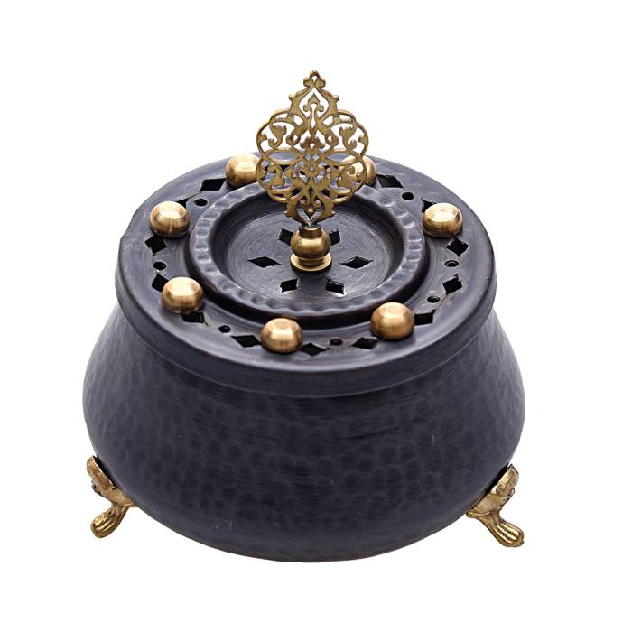 Nusnus Copper Standing Incense Holder Black