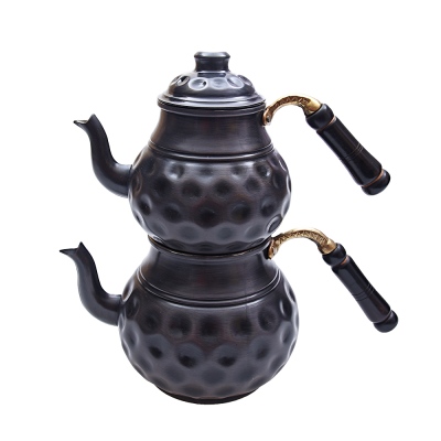 nusnus - Nusnus Copper Sliced Large Teapot Black No 2 NS-05058