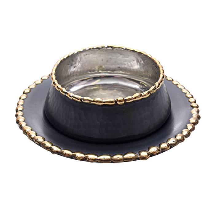 Nusnus Bakır Eritme Tabaklı Çerezlik Orta Boy - 1