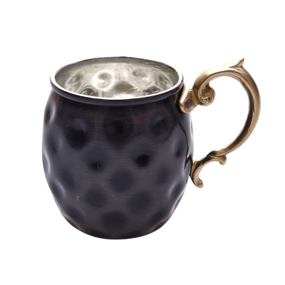 Nusnus Bakır Gamzeli Pipetli Bardak Siyah - nusnus